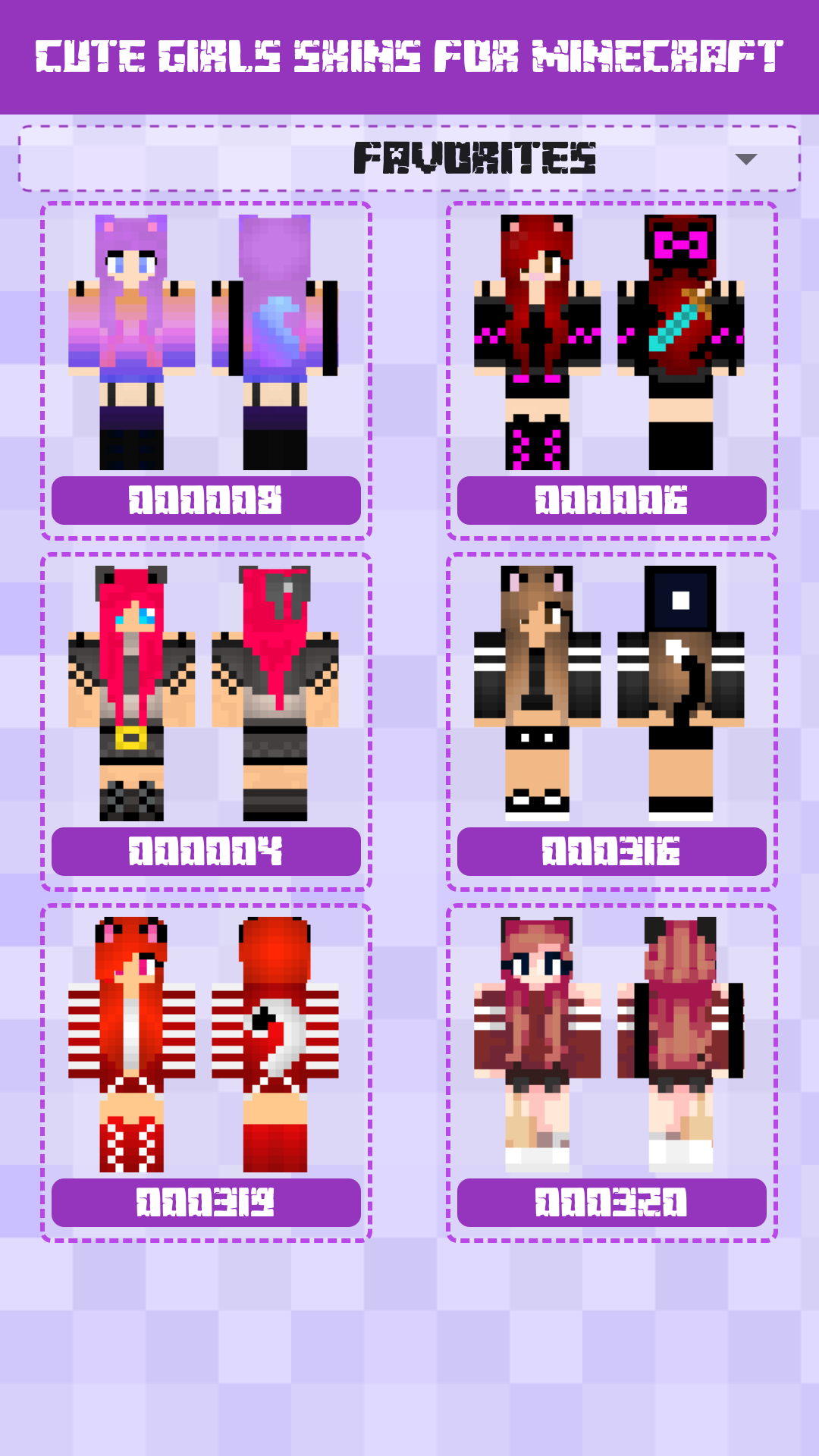 Cute Girls Skins for Minecraft: Screen 3