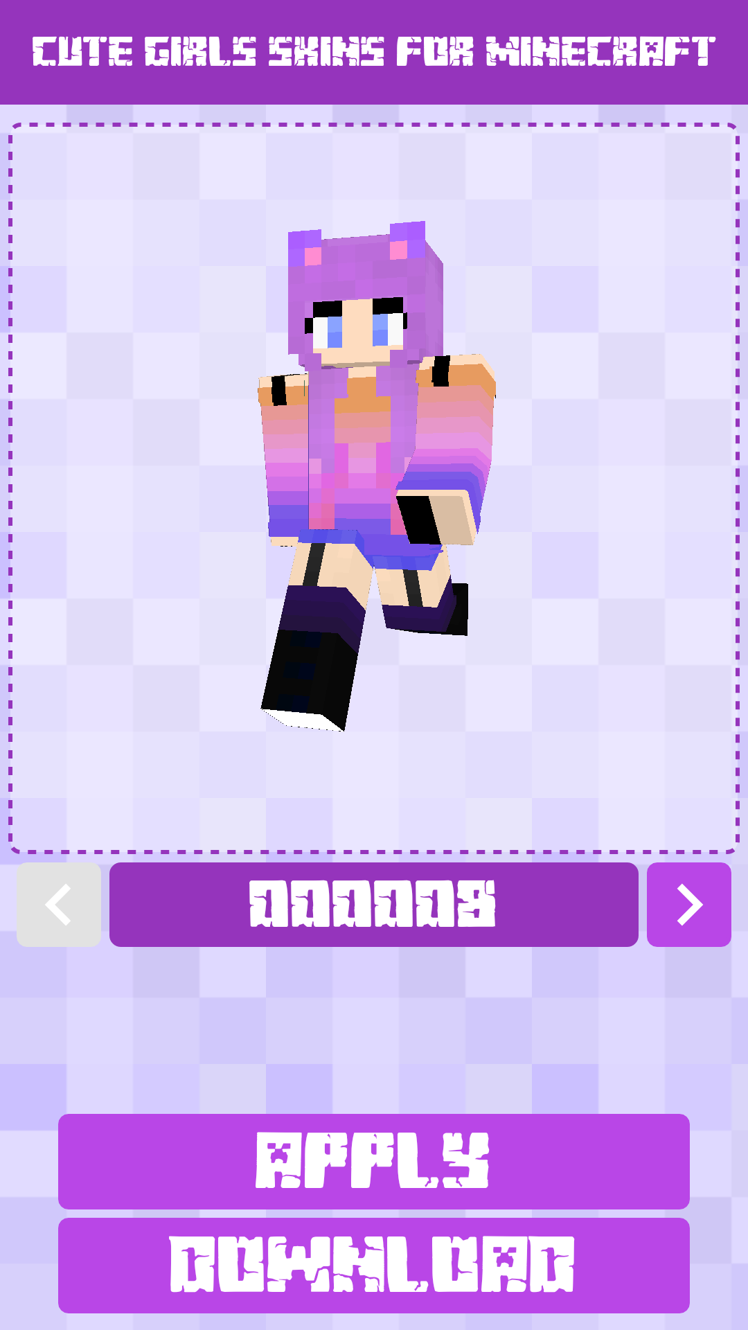 Cute Girls Skins for Minecraft: Screen 4
